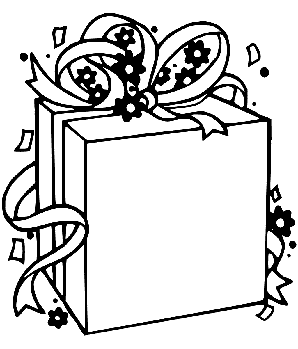 Presents coloring pages