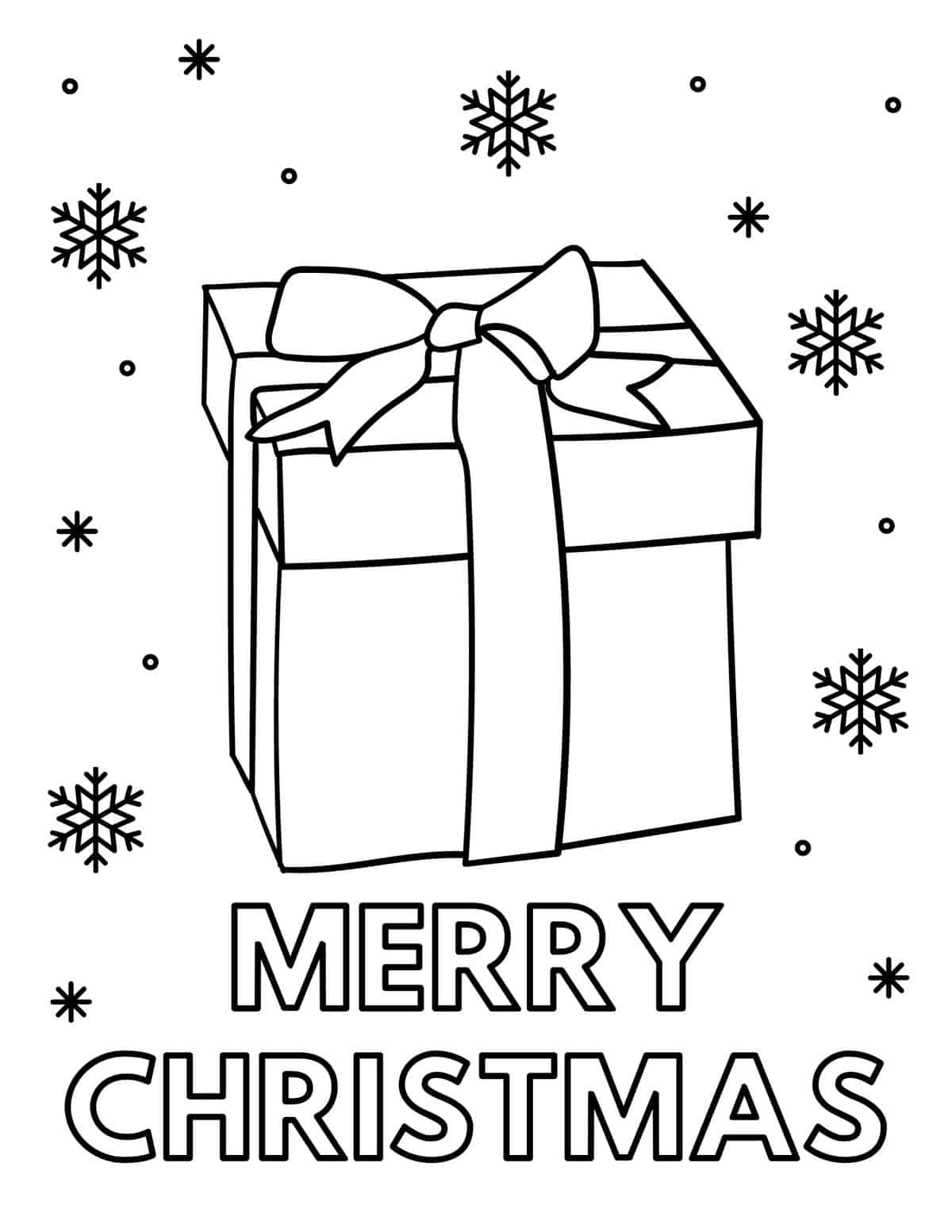 Free christmas coloring pages for kids