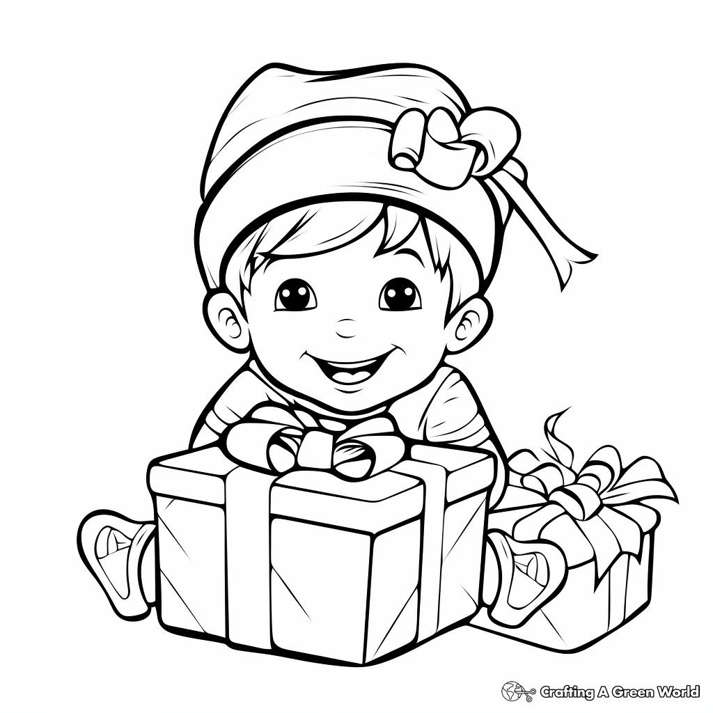 Present coloring pages