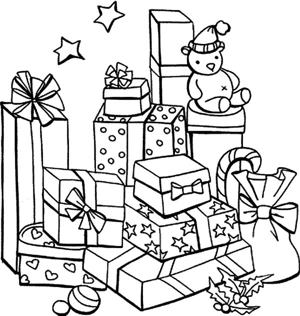 Presents coloring pages