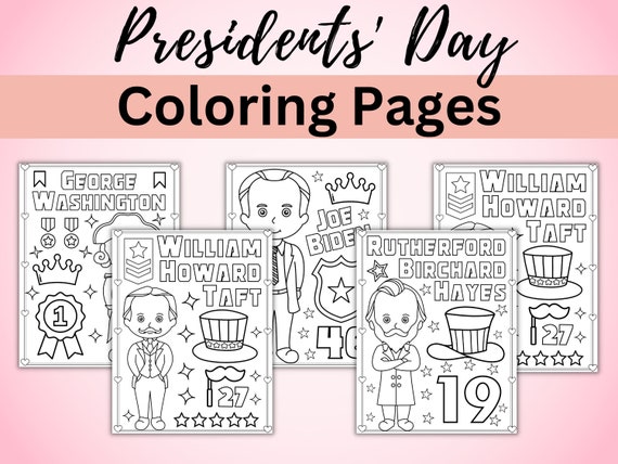 Printable presidents day coloring pages presidents day coloring sheets february coloring book activity