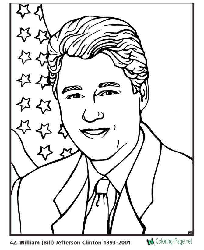 Us presidents coloring pages