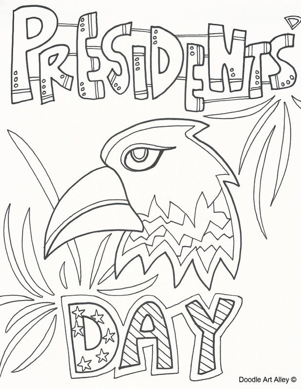 Presidents day coloring pages