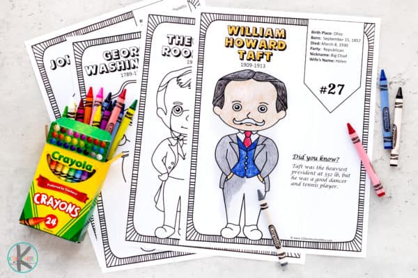 Ð free printable president coloring pages w interesting facts