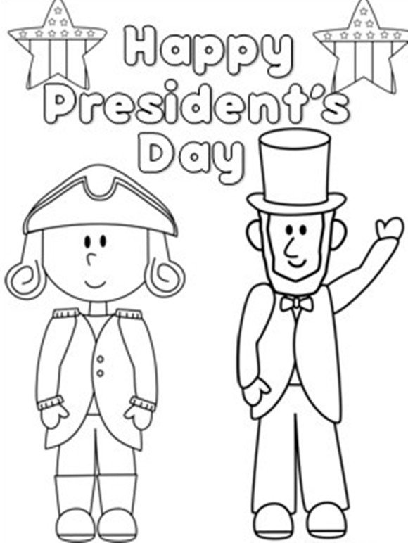 Presidents day coloring pages