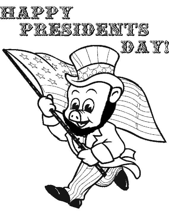 Presidents day coloring pages