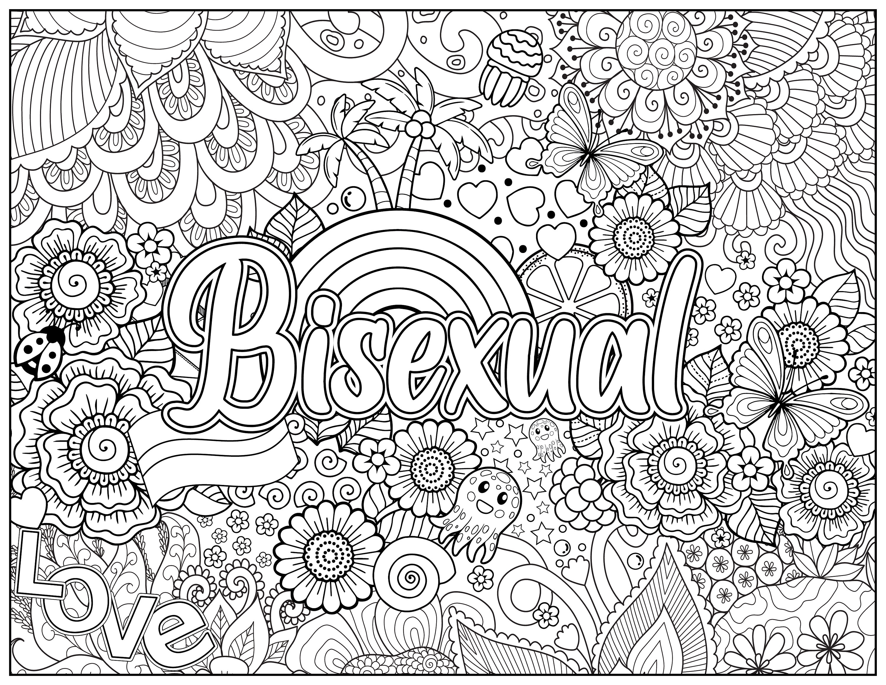 Pride colouring pride coloring printable colouring page printable coloring lgbtq coloring pride colour digital download in canada