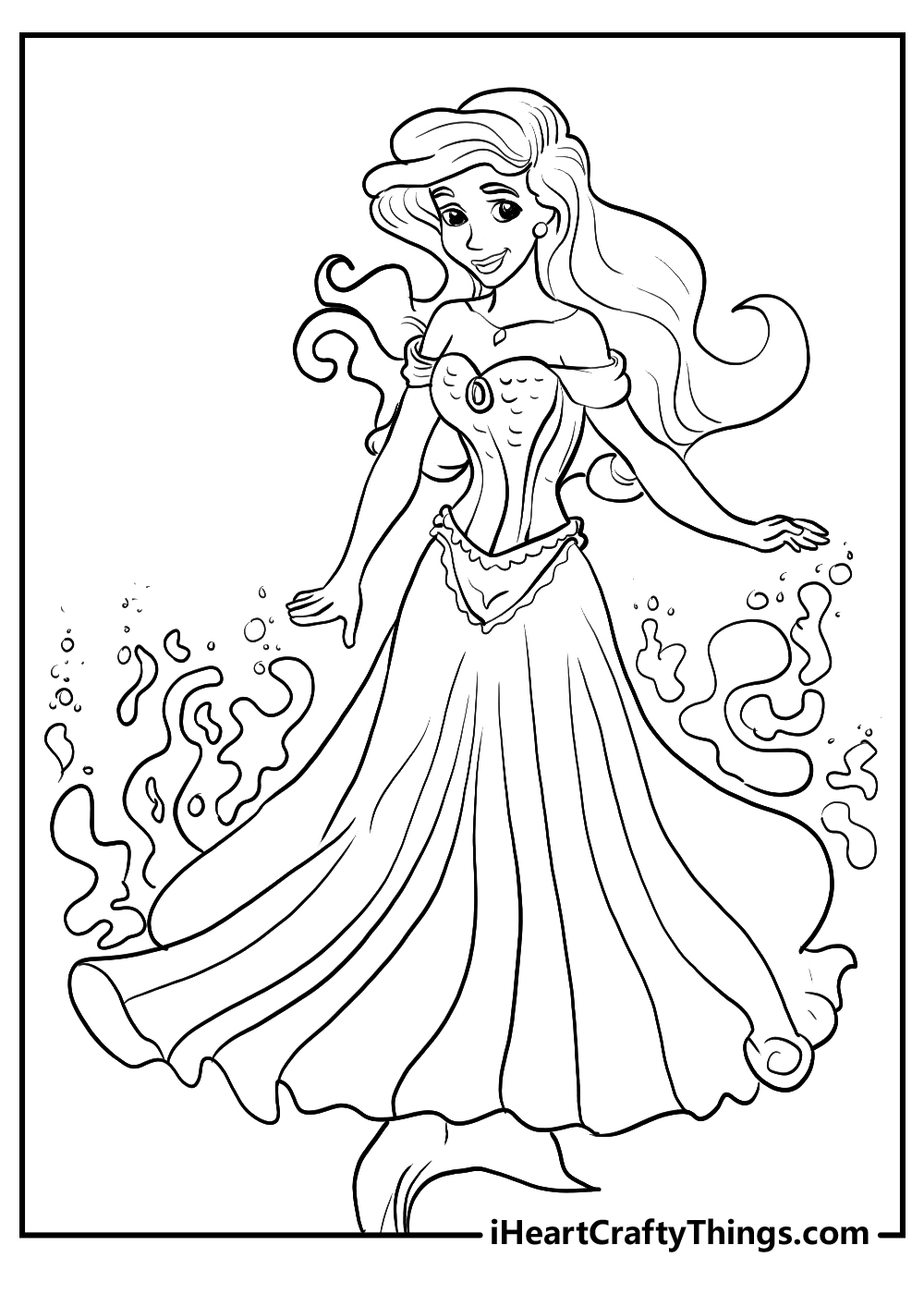 Printable ariel coloring pages updated