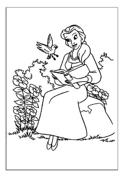 Explore disney magic printable beauty belle coloring pages for kids