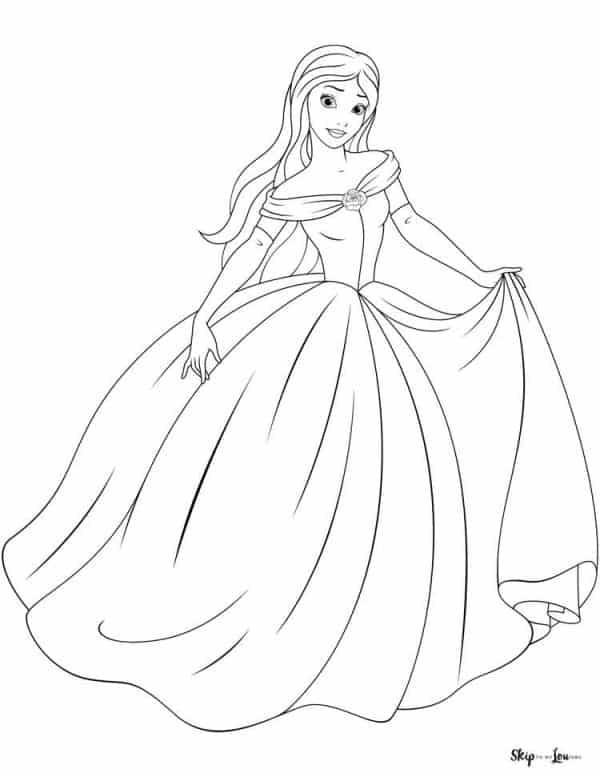 Princess coloring pages skip to my lou