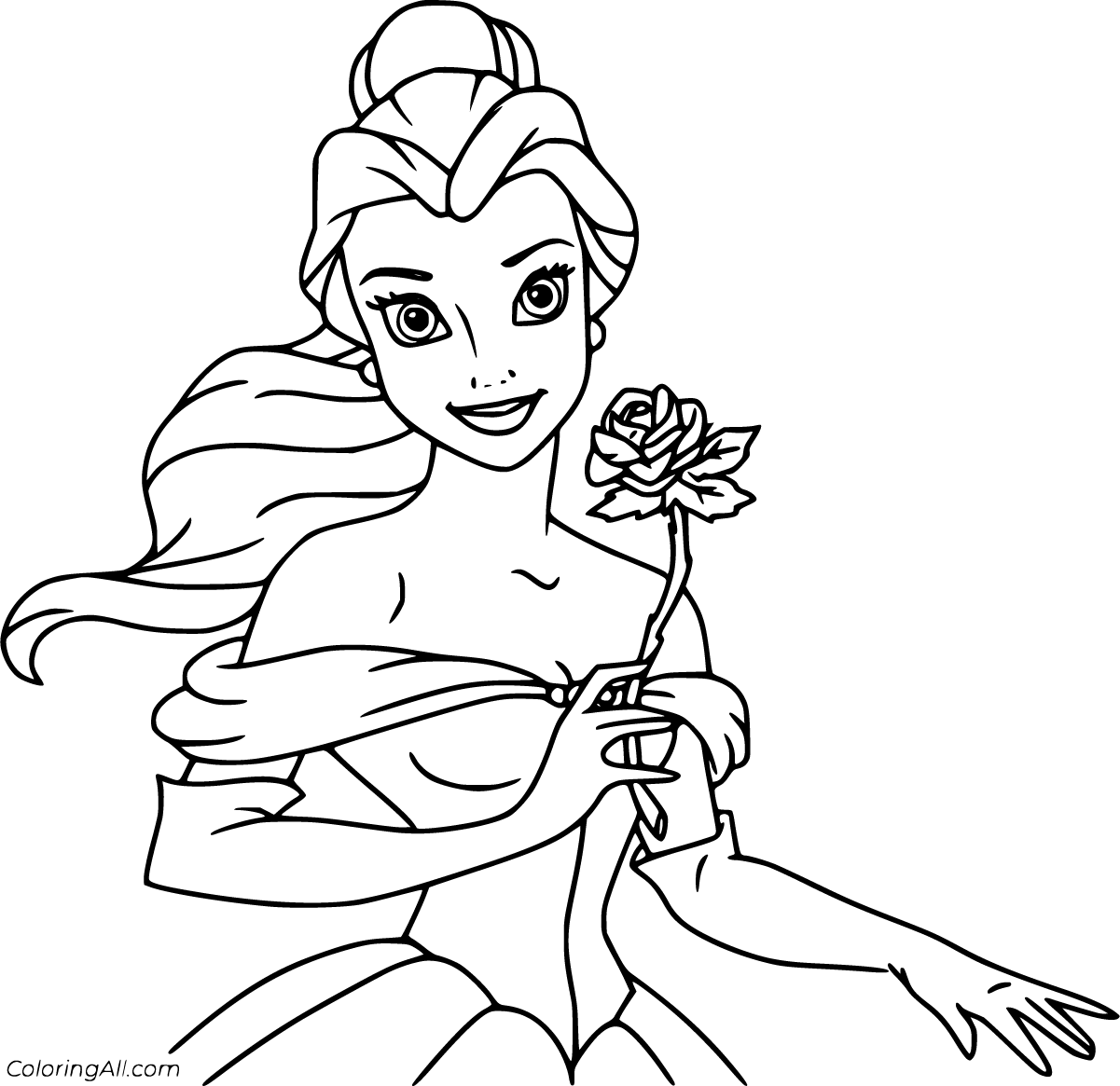 Beauty and the beast coloring pages