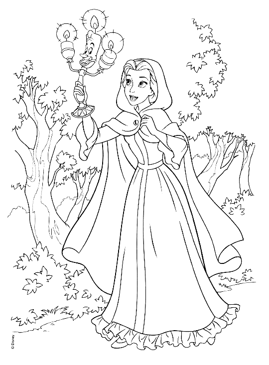 Belle coloring pages printable for free download