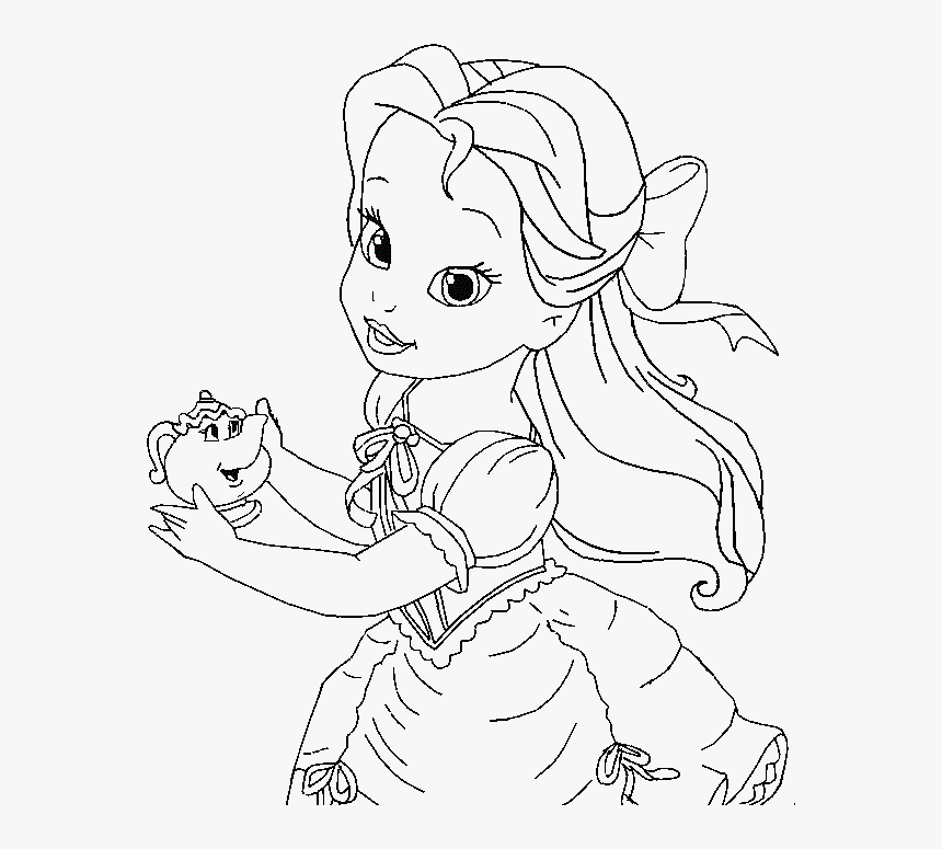 Belle coloring pages little belle coloring for kids