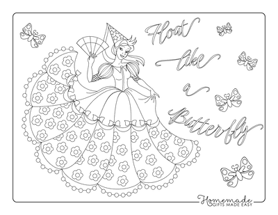 Free princess coloring pages for kids