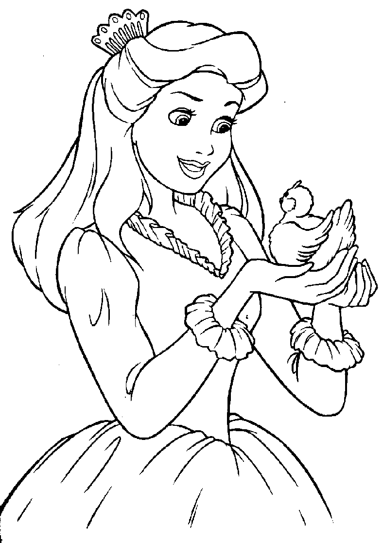 Free printable disney princess coloring pages for kids