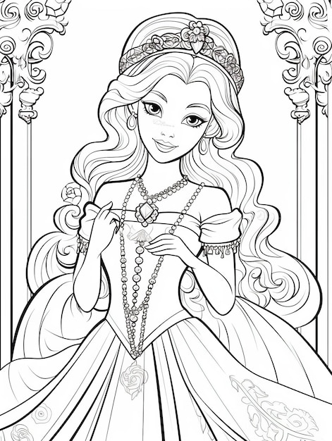 Page wedding dress coloring pages printable pictures