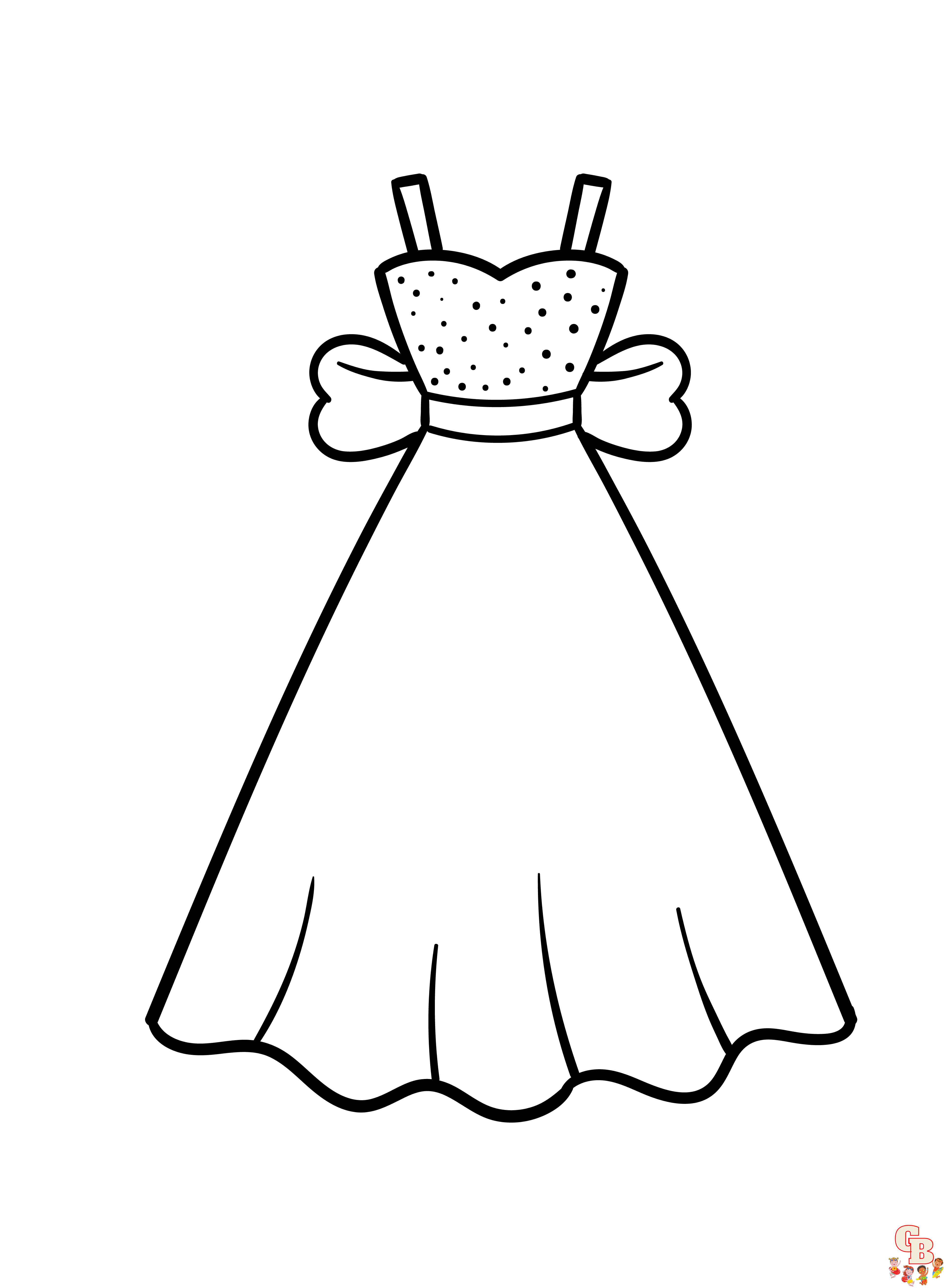 Dress coloring pages free and printable sheets for kids