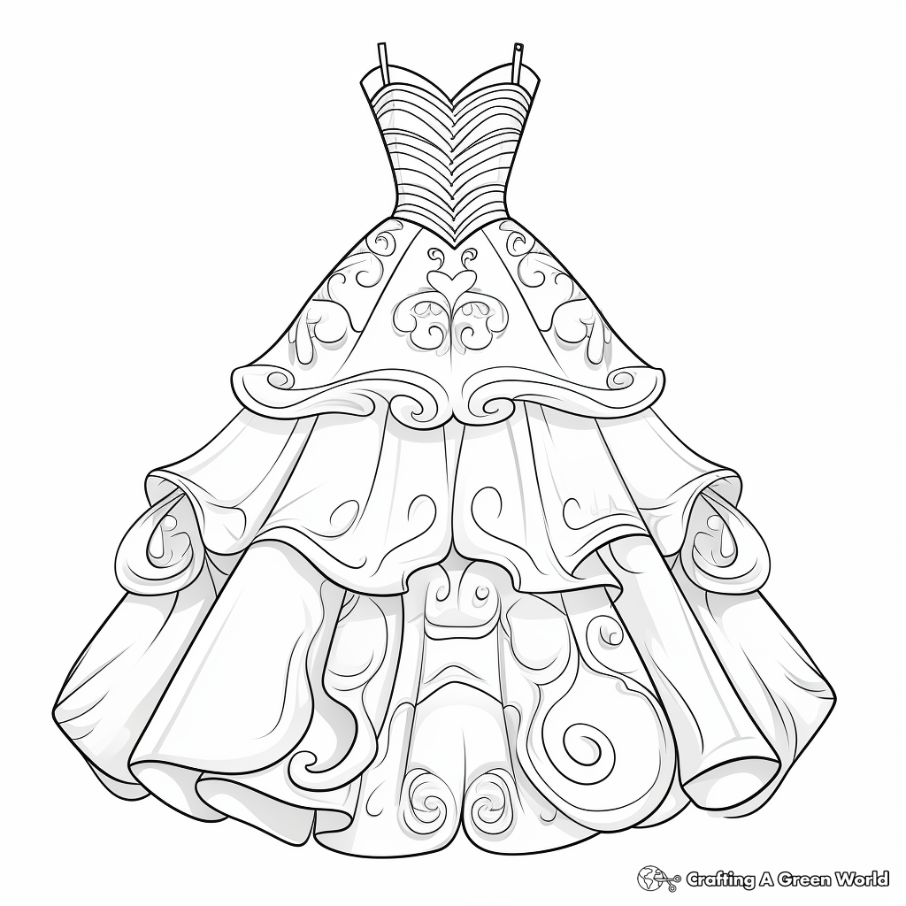 Dress coloring pages