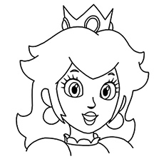 Best princess peach coloring pages for your little girl