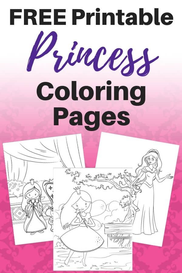 Free printable princess coloring pages