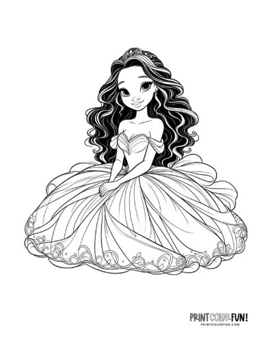 Princess coloring pages spectacular color clipart are a gateway to fairytale adventures at