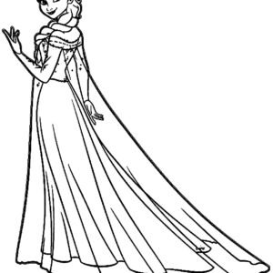 Elsa coloring pages printable for free download