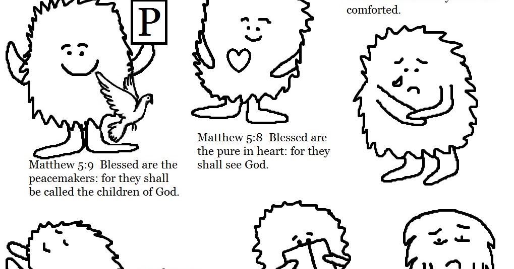 Church house collection blog the beatitudes coloring page