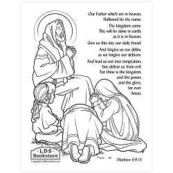 The beatitudes coloring page