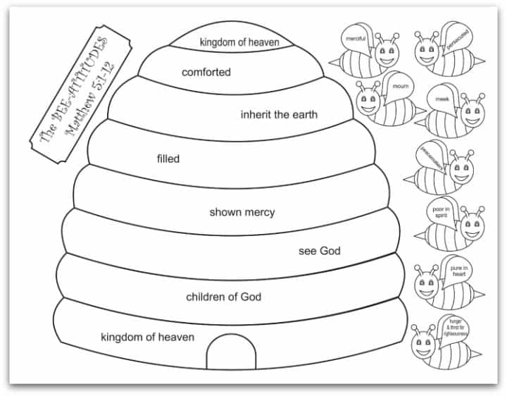 Blessed are the poor in spirit sunday school lesson