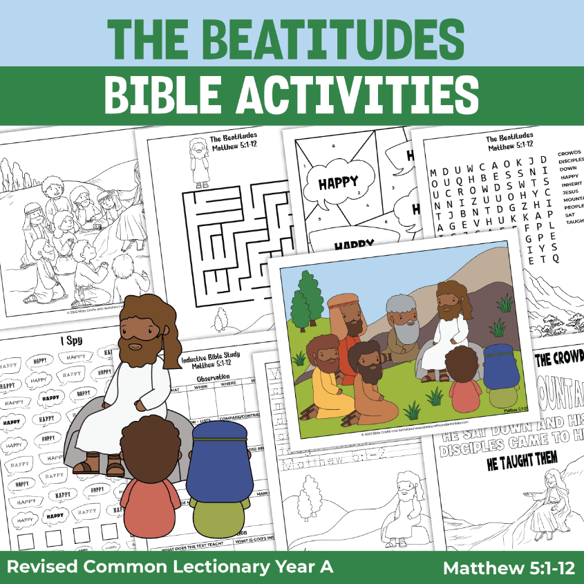 The beatitudes activity pages