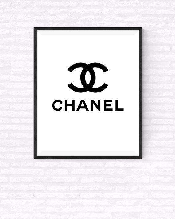 Coco chanel printable chanel logo art by gabrielprintables chanel gabrielprintables printable chanel printable chanel wall art chanel logo