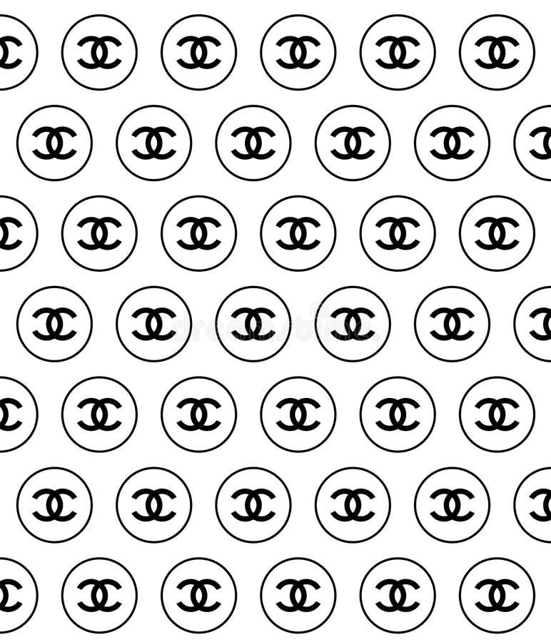 Chanel logo stock illustrations â chanel logo stock illustrations vectors clipart