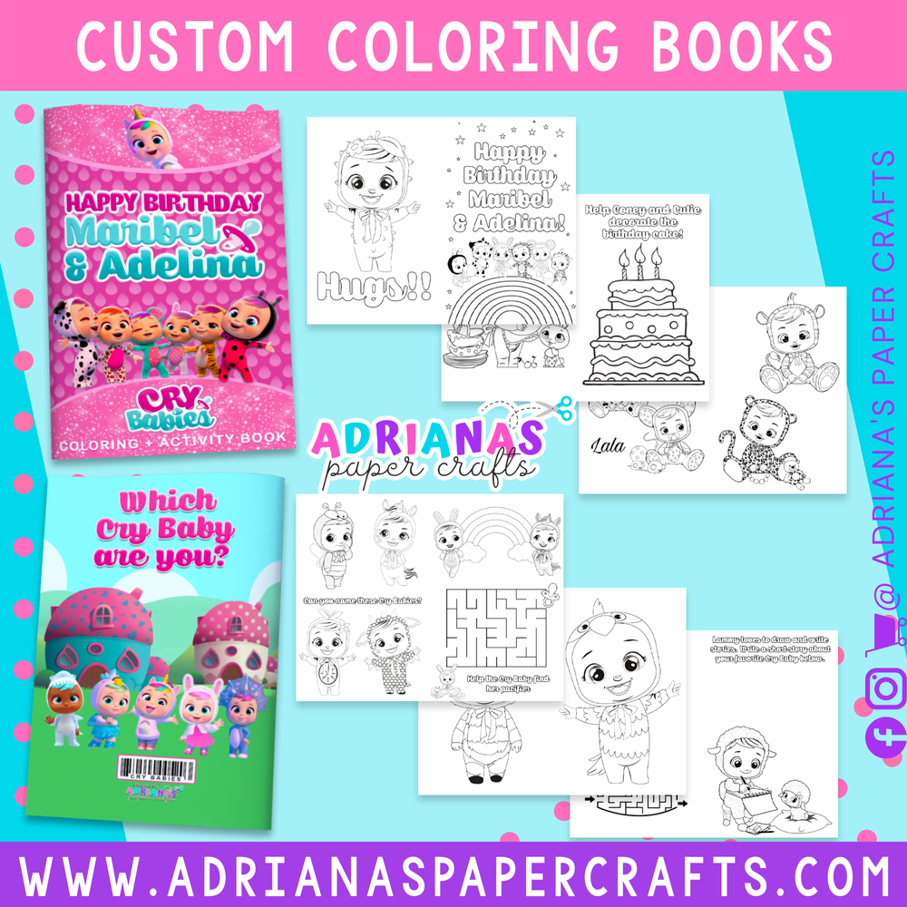 Printable coloring book â adrianas paper crafts