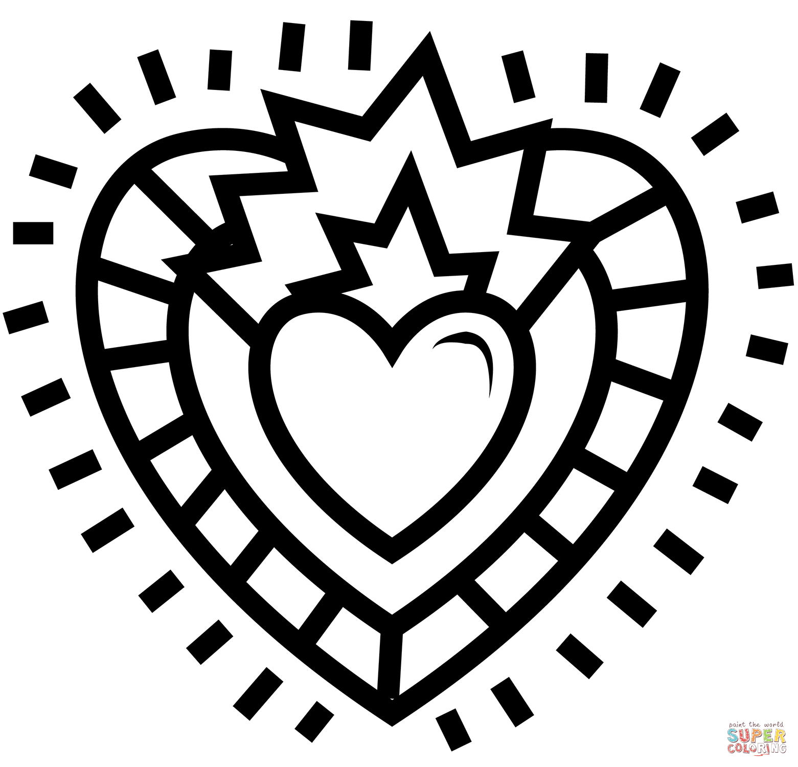 Heart coloring page free printable coloring pages