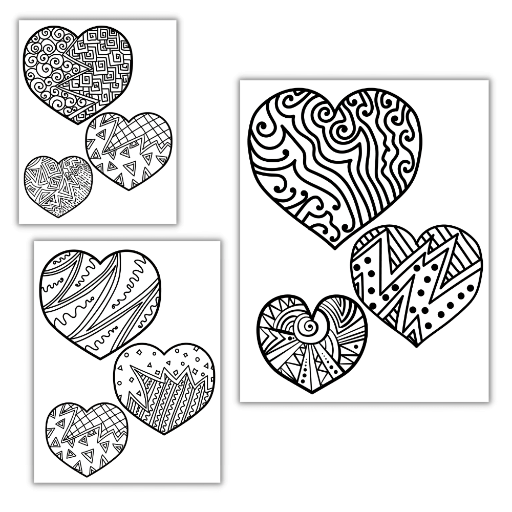 Plr heart coloring pages â plr