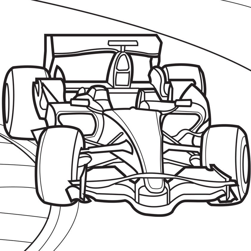 Free printable race car coloring pages for kids