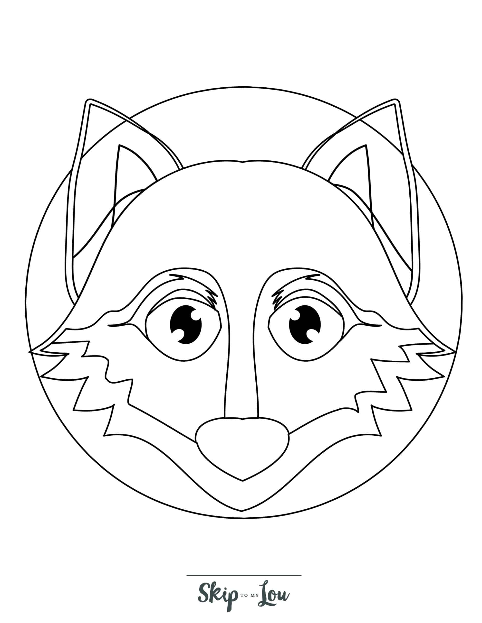 Free printable wolf coloring pages for kids skip to my lou