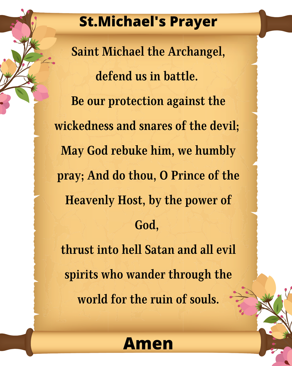 St michaels prayer printable â the catholic womans voice