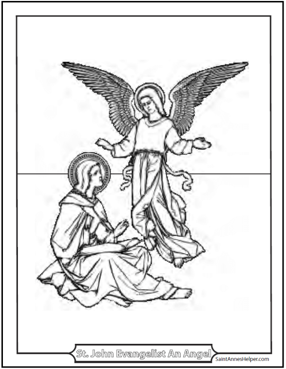 Catholic saint coloring pages