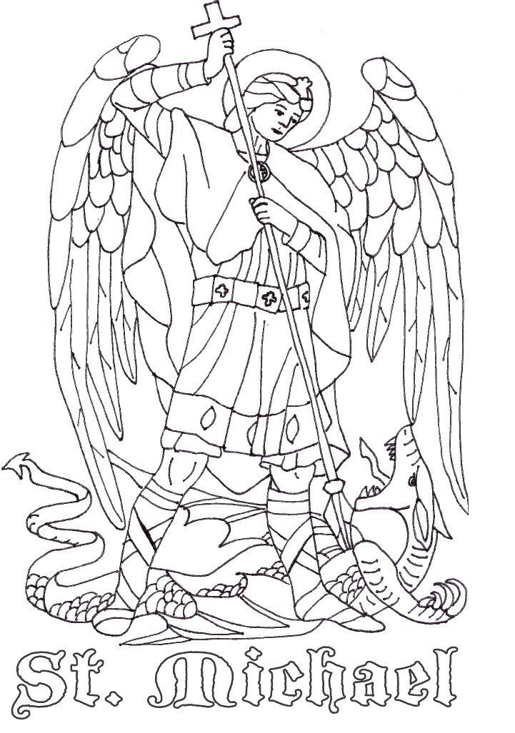 St michael the archangel catholic coloring page catholic coloring angel coloring pages coloring pages