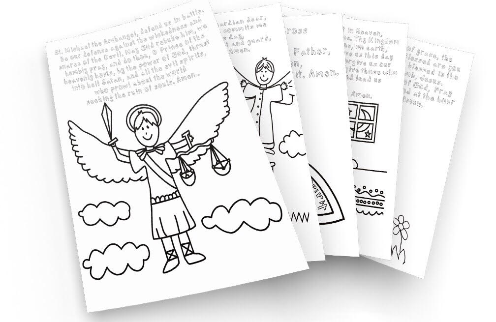 Ways to âbe the churchâ for your child plus free kids catholic coloring book