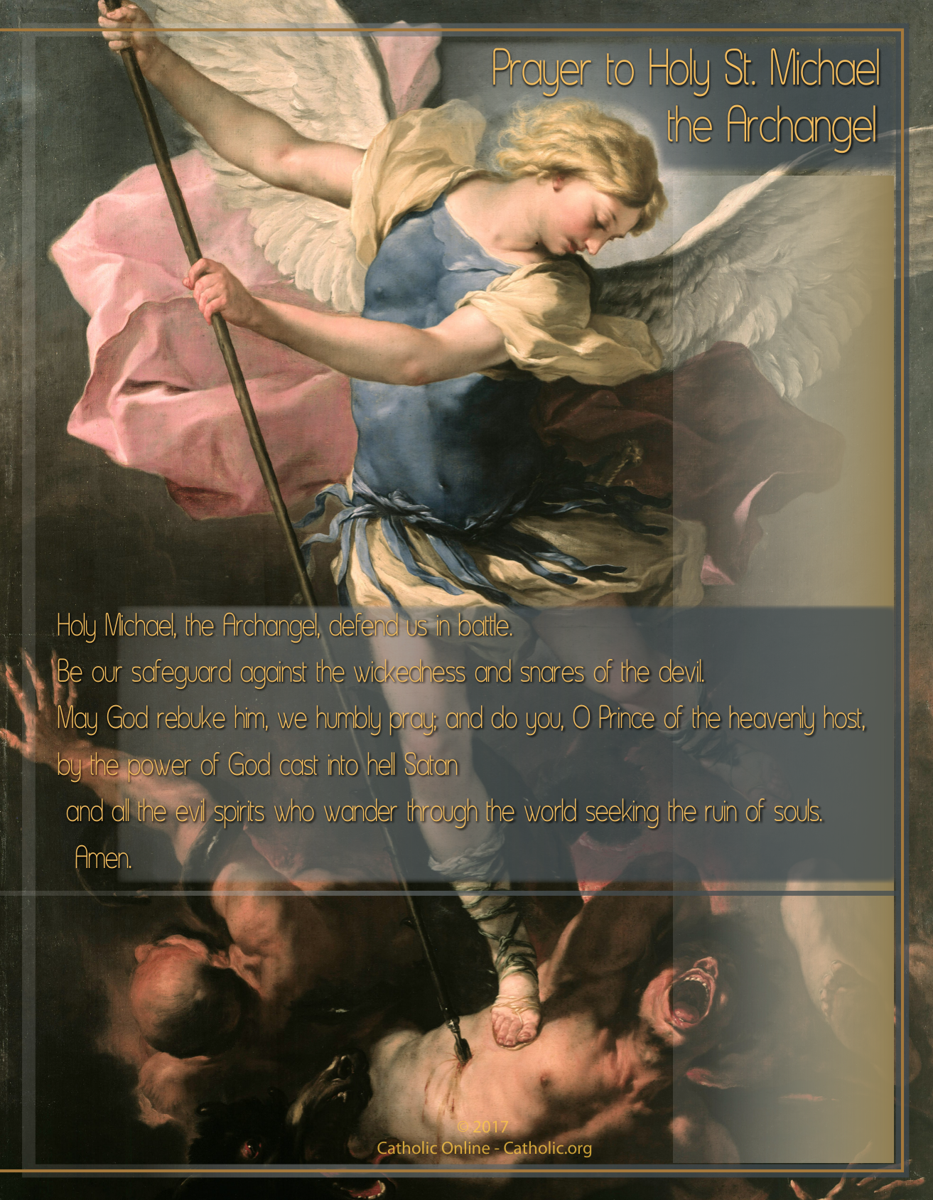 Prayer to holy st michael the archangel free pdf â catholic online learning resources