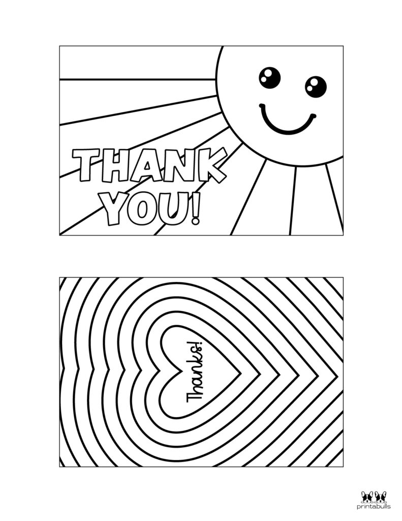 Printable thank you cards