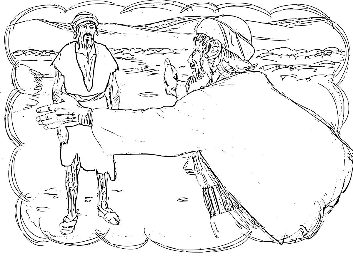 Parable of the prodigal son coloring pages