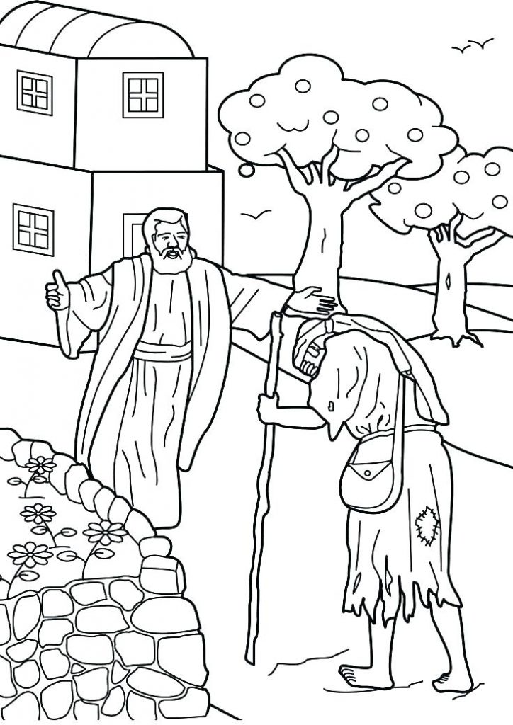 Prodigal son coloring pages