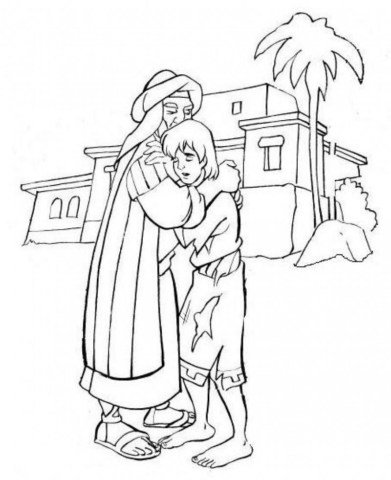 The prodigal son coloring pages