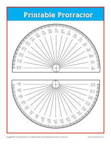 Printable protractor free online rulers