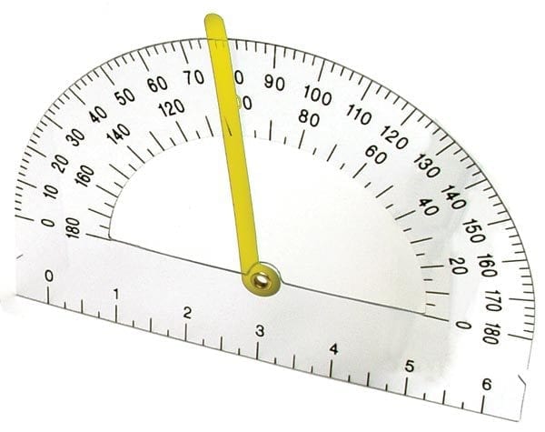 Large print protractor