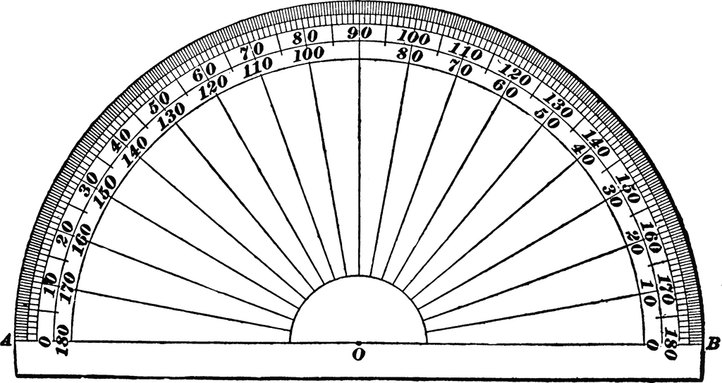 Protractor clipart