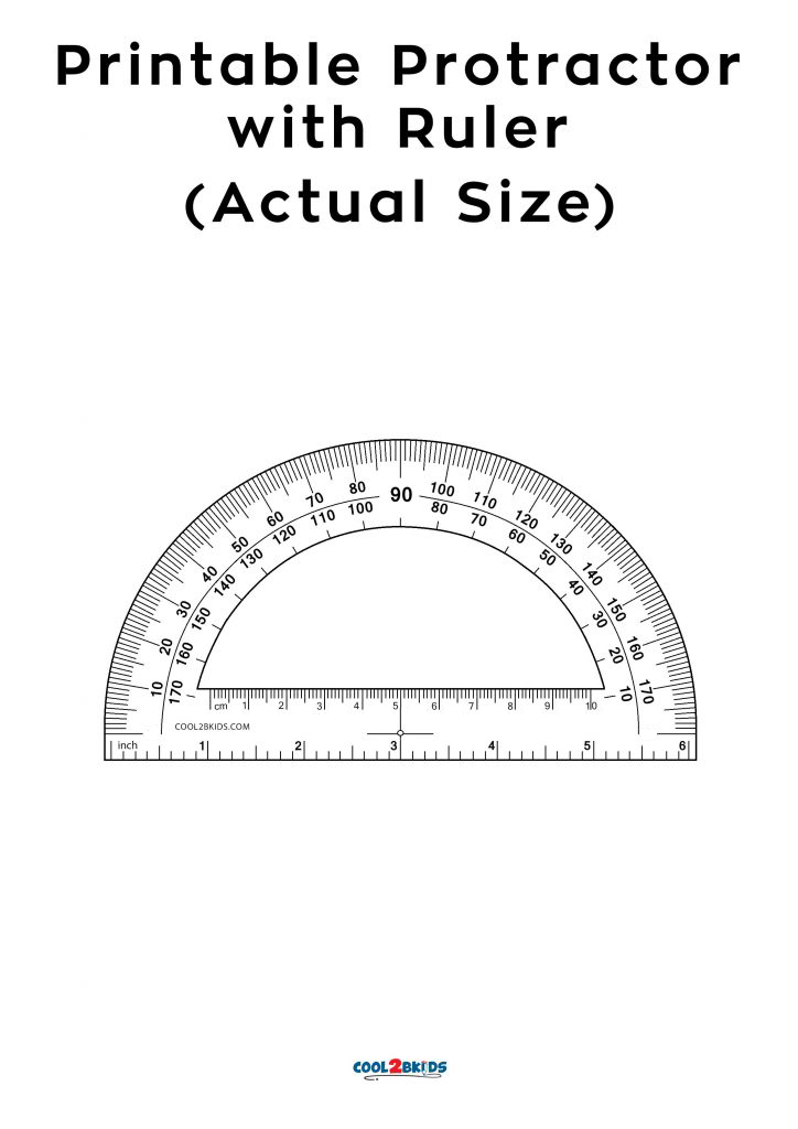 Printable protractor â actual size